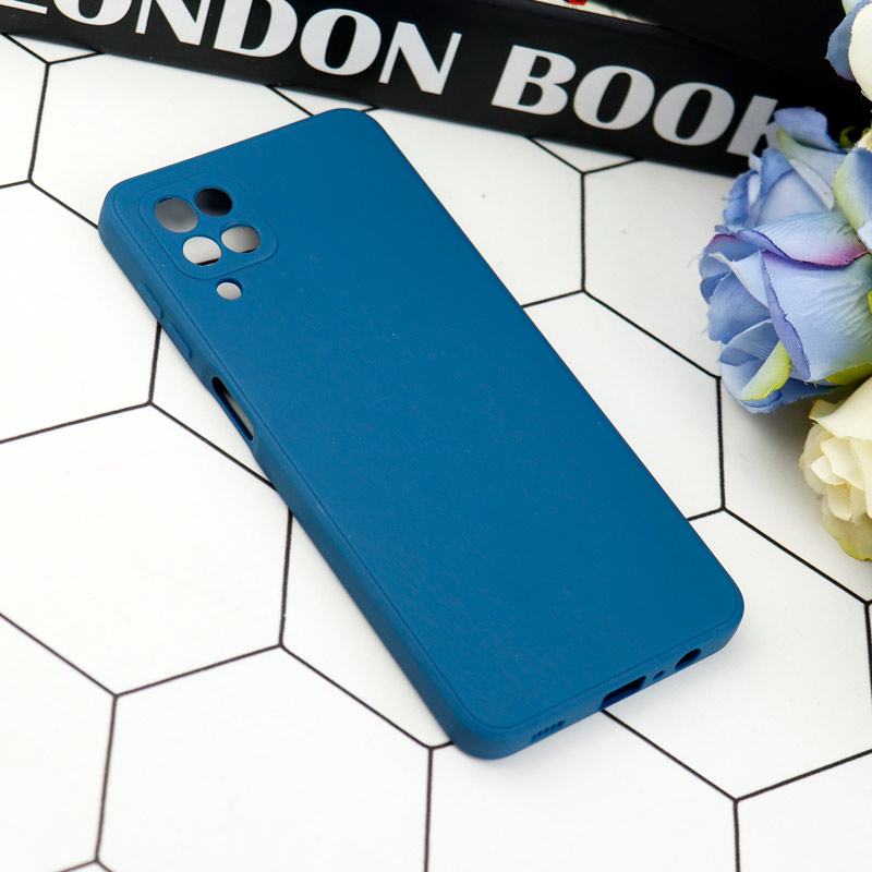 قاب طرح سیلیکونی داخل موکت محافظ لنزدار Samsung Galaxy A12