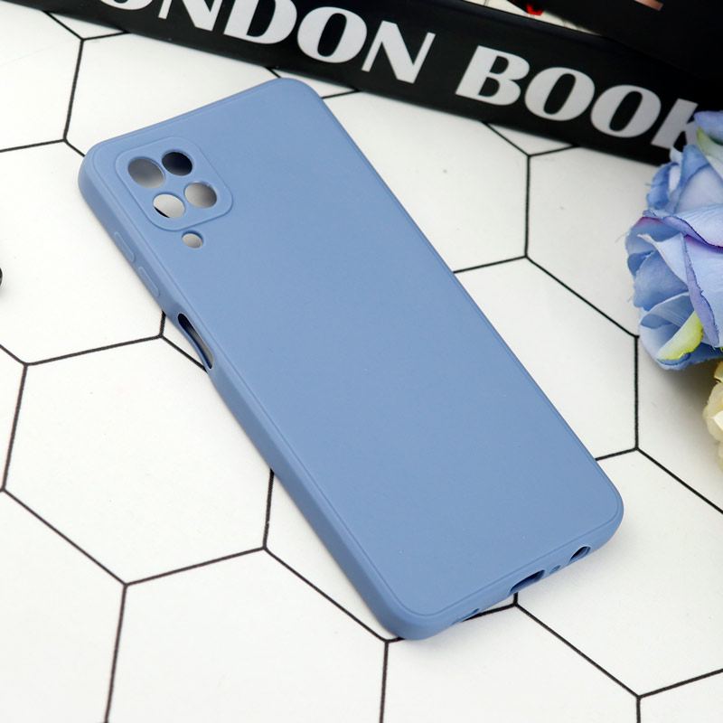 قاب طرح سیلیکونی داخل موکت محافظ لنزدار Samsung Galaxy A12