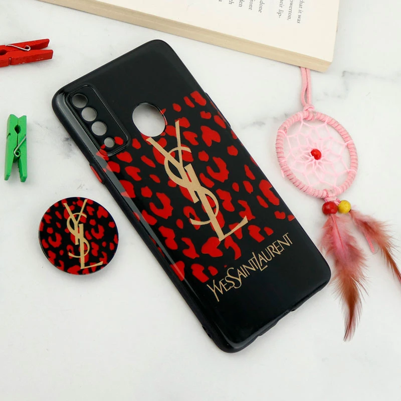 قاب فانتزی طرحدار محافظ لنزدار + پاپ سوکت Samsung Galaxy A20s سری T