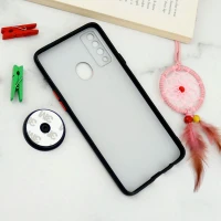 قاب فانتزی طرحدار محافظ لنزدار + پاپ سوکت Samsung Galaxy A20s سری T