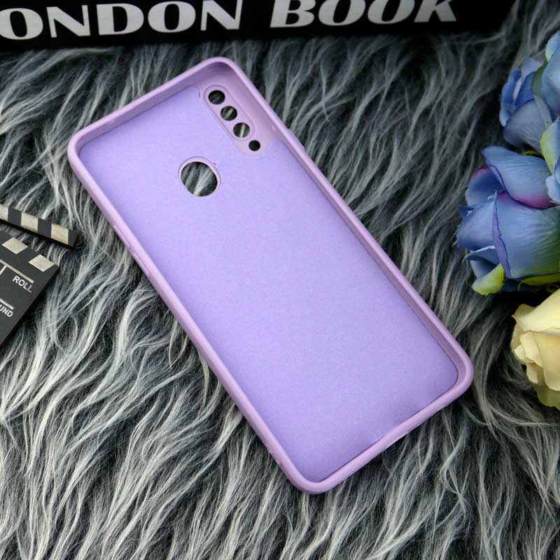قاب طرح سیلیکونی داخل موکت محافظ لنزدار Samsung Galaxy A20s
