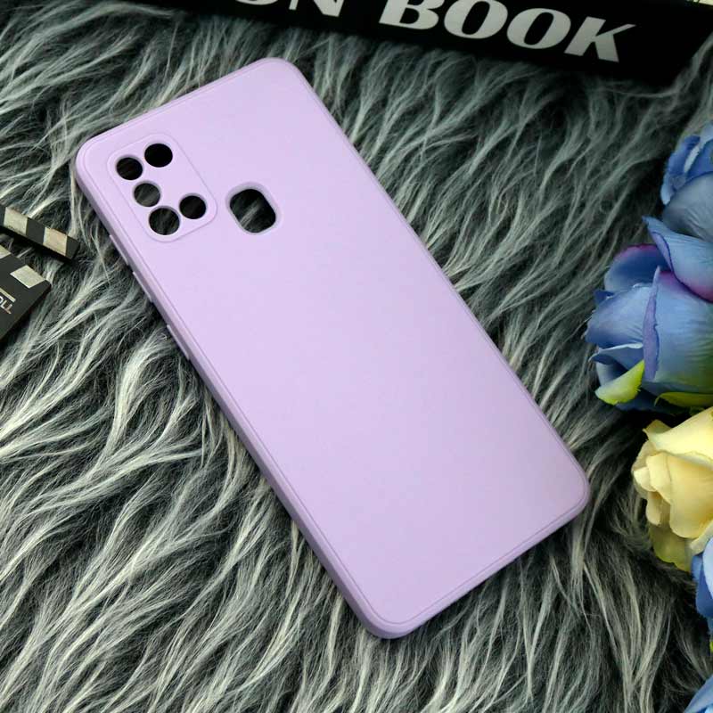 قاب طرح سیلیکونی داخل موکت محافظ لنزدار Samsung Galaxy A21s