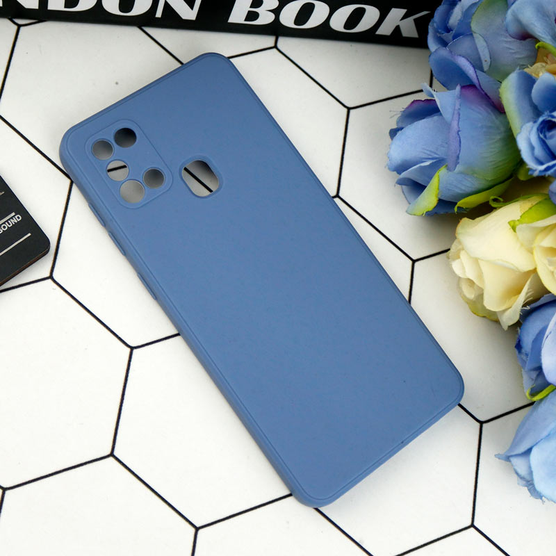 قاب طرح سیلیکونی داخل موکت محافظ لنزدار Samsung Galaxy A21s