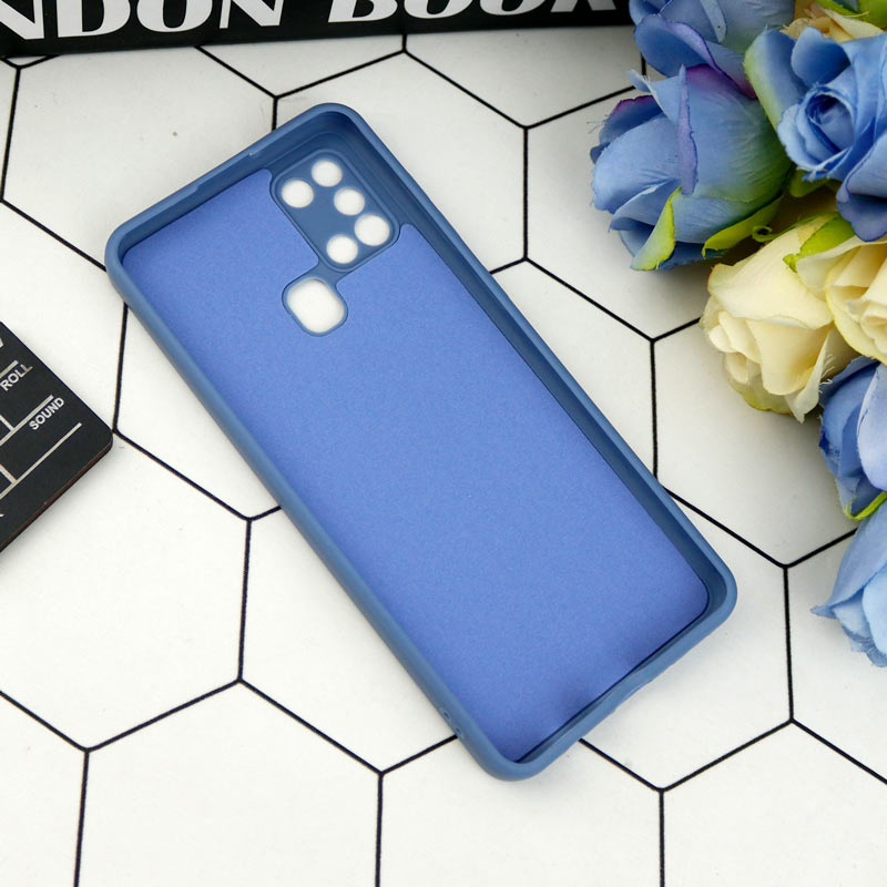 قاب طرح سیلیکونی داخل موکت محافظ لنزدار Samsung Galaxy A21s