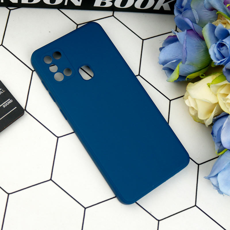 قاب طرح سیلیکونی داخل موکت محافظ لنزدار Samsung Galaxy A21s