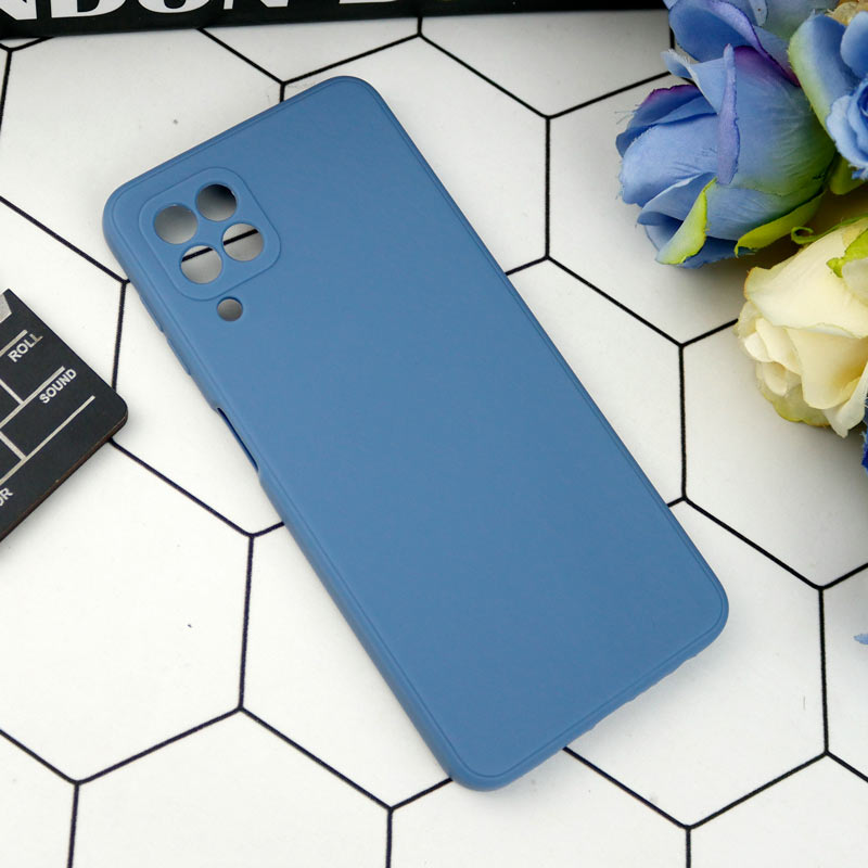 قاب طرح سیلیکونی داخل موکت محافظ لنزدار Samsung Galaxy A22 4G