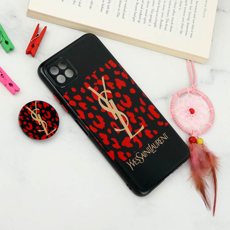 قاب فانتزی طرحدار محافظ لنزدار + پاپ سوکت Samsung Galaxy A22 5G سری T