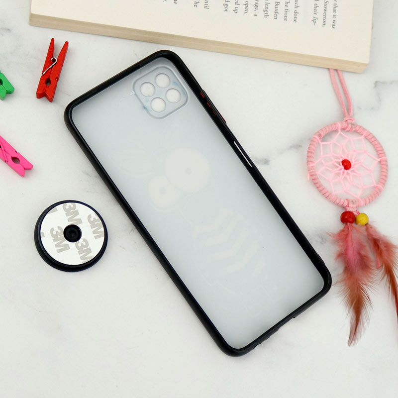 قاب فانتزی طرحدار محافظ لنزدار + پاپ سوکت Samsung Galaxy A22 5G سری T