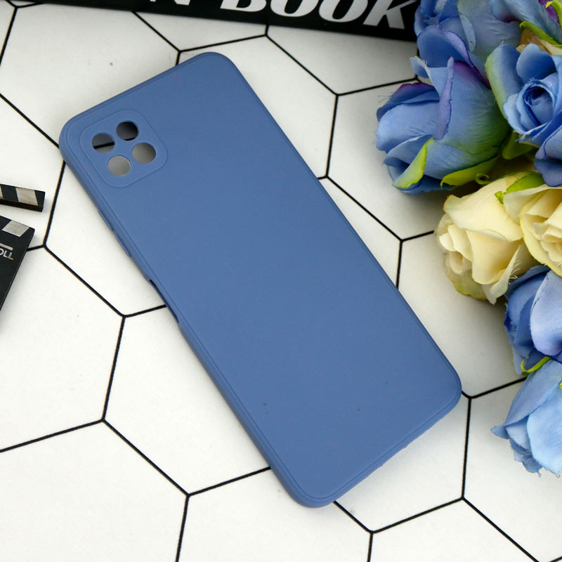 قاب طرح سیلیکونی داخل موکت محافظ لنزدار Samsung Galaxy A22 5G