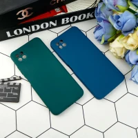 قاب طرح سیلیکونی داخل موکت محافظ لنزدار Samsung Galaxy A22 5G