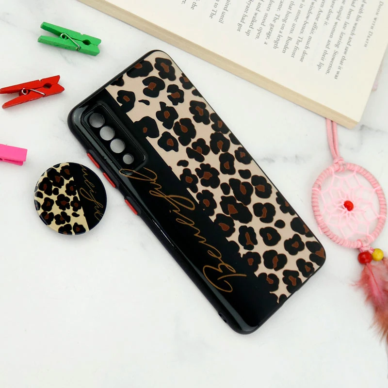 قاب فانتزی طرحدار محافظ لنزدار + پاپ سوکت Samsung Galaxy A30s / A50s سری T