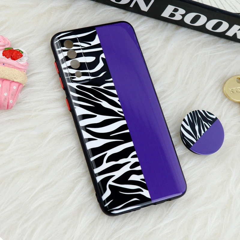 قاب فانتزی طرحدار محافظ لنزدار + پاپ سوکت Samsung Galaxy A30s / A50s سری T