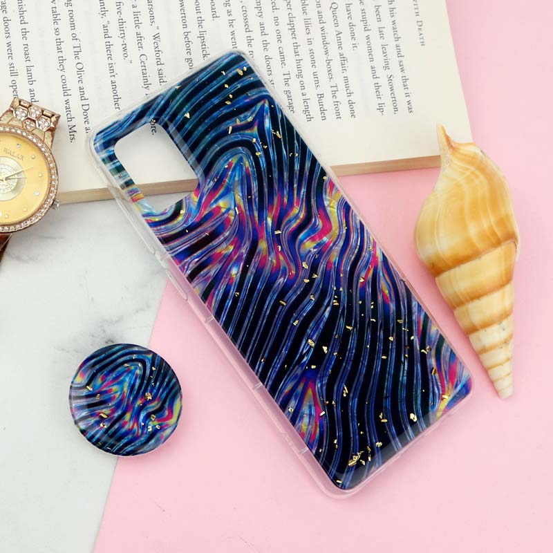 قاب طرحدار رزینی پاپ سوکت دار Samsung Galaxy A31