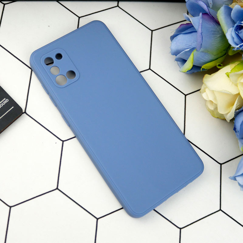 قاب طرح سیلیکونی داخل موکت محافظ لنزدار Samsung Galaxy A31