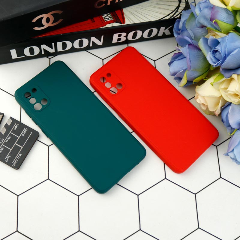 قاب طرح سیلیکونی داخل موکت محافظ لنزدار Samsung Galaxy A31
