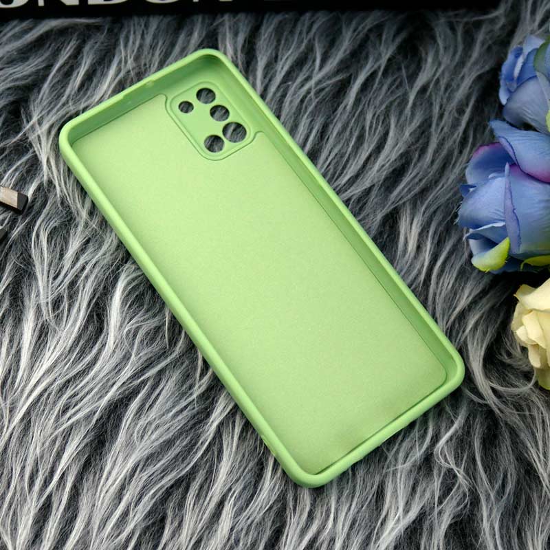 قاب طرح سیلیکونی داخل موکت محافظ لنزدار Samsung Galaxy A31