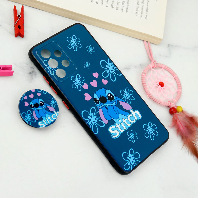 قاب فانتزی طرحدار محافظ لنزدار + پاپ سوکت Samsung Galaxy A32 4G سری T
