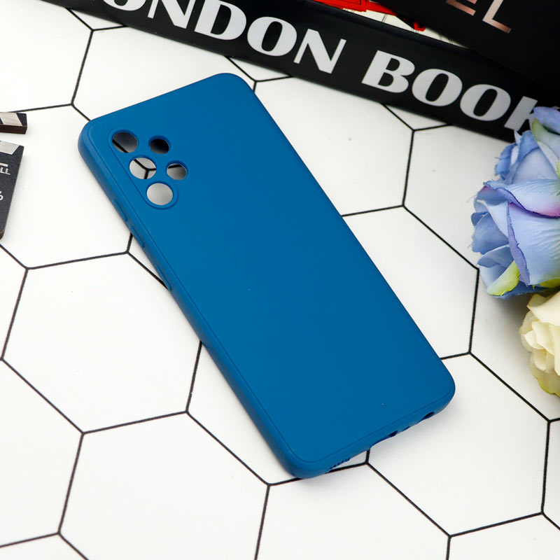 قاب طرح سیلیکونی داخل موکت محافظ لنزدار Samsung Galaxy A32 4G