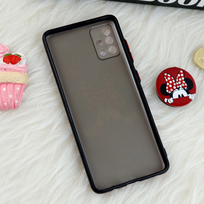 قاب فانتزی طرحدار محافظ لنزدار + پاپ سوکت Samsung Galaxy A51 سری T