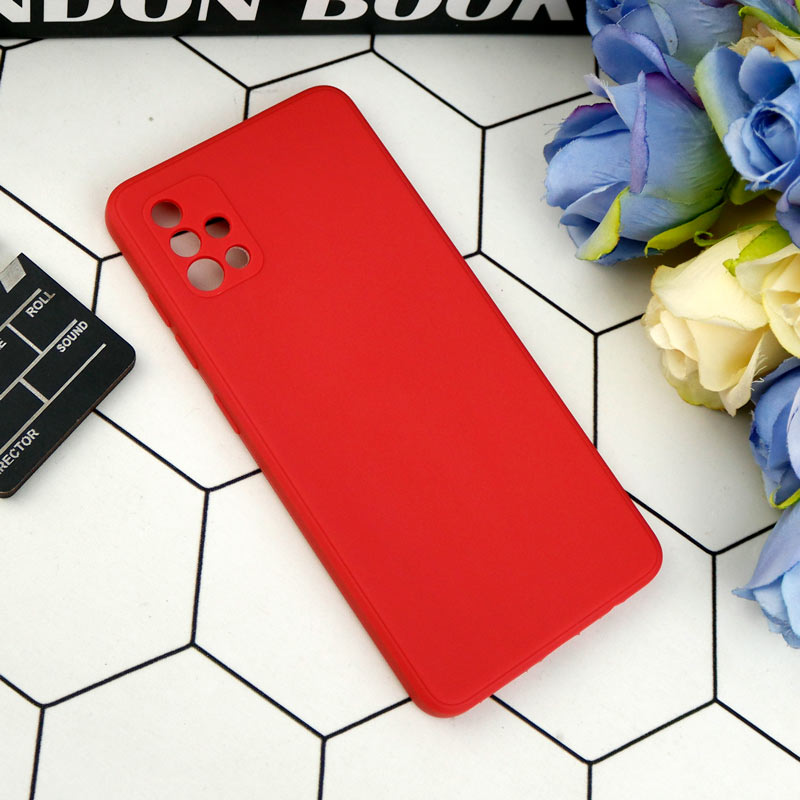 قاب طرح سیلیکونی داخل موکت محافظ لنزدار Samsung Galaxy A51
