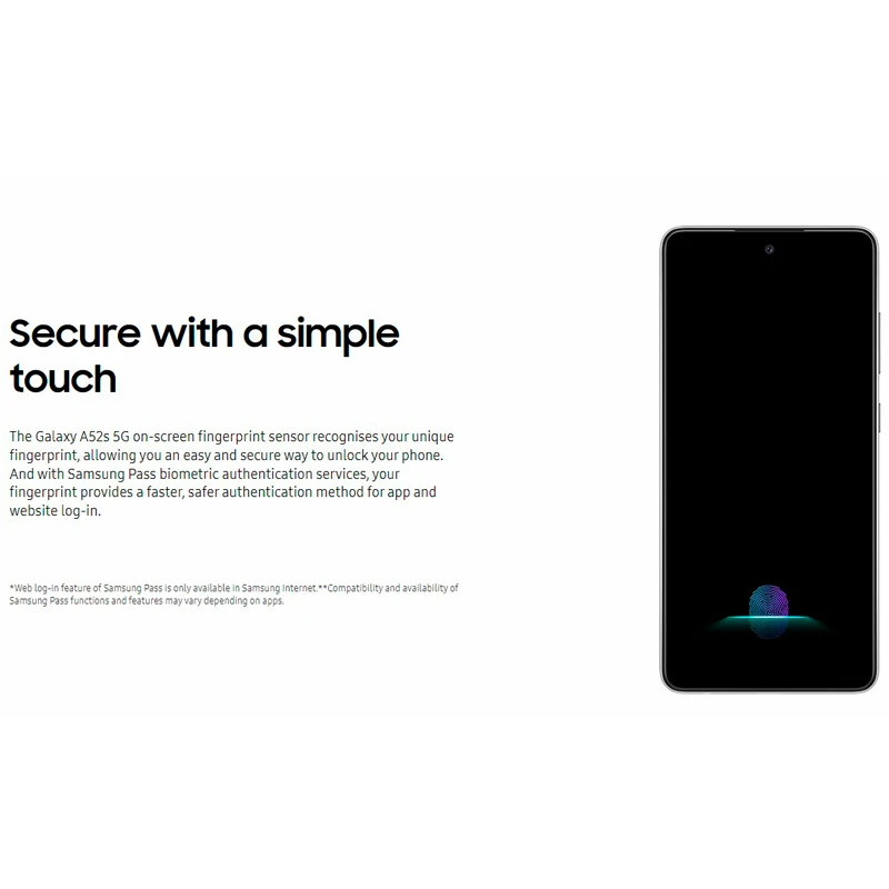 گوشی موبایل سامسونگ Samsung Galaxy A52s 5G Dual Sim ظرفیت 256 گیگابایت و رم 8 گیگابایت
