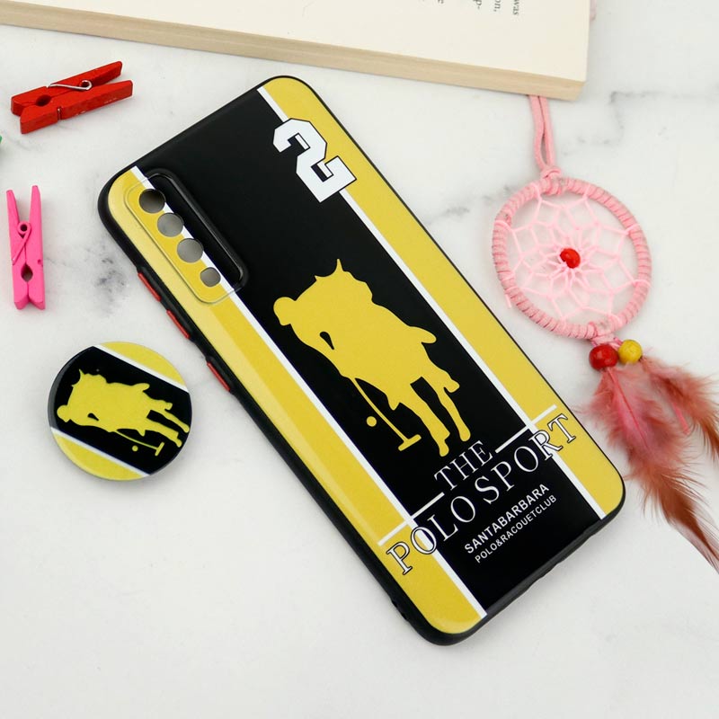 قاب فانتزی طرحدار محافظ لنزدار + پاپ سوکت Samsung Galaxy A70 سری T