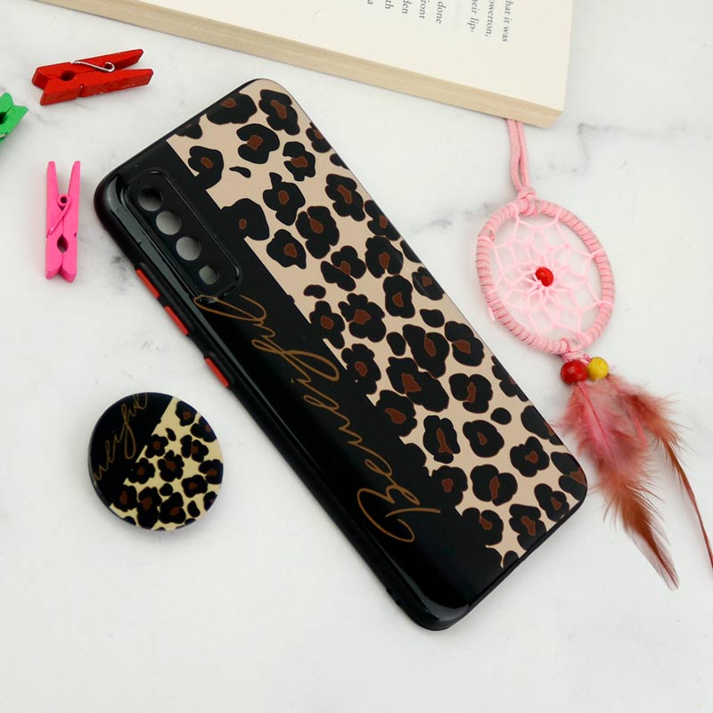 قاب فانتزی طرحدار محافظ لنزدار + پاپ سوکت Samsung Galaxy A70 سری T