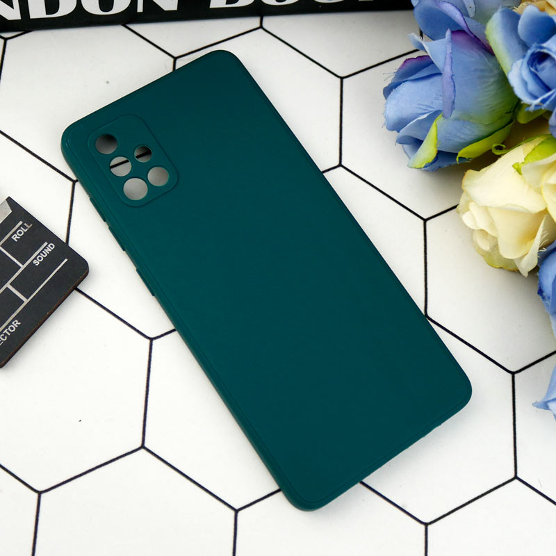 قاب طرح سیلیکونی داخل موکت محافظ لنزدار Samsung Galaxy A71