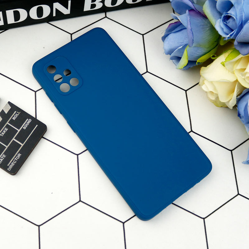 قاب طرح سیلیکونی داخل موکت محافظ لنزدار Samsung Galaxy A71