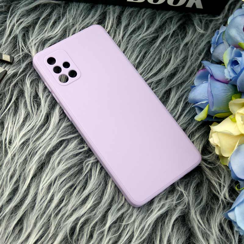 قاب طرح سیلیکونی داخل موکت محافظ لنزدار Samsung Galaxy A71