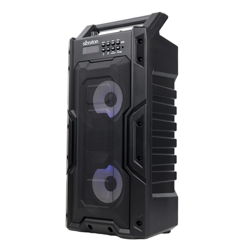 اسپیکر چمدانی بلوتوثی رم و فلش خور Sibraton S-BS815 + ریموت کنترل
