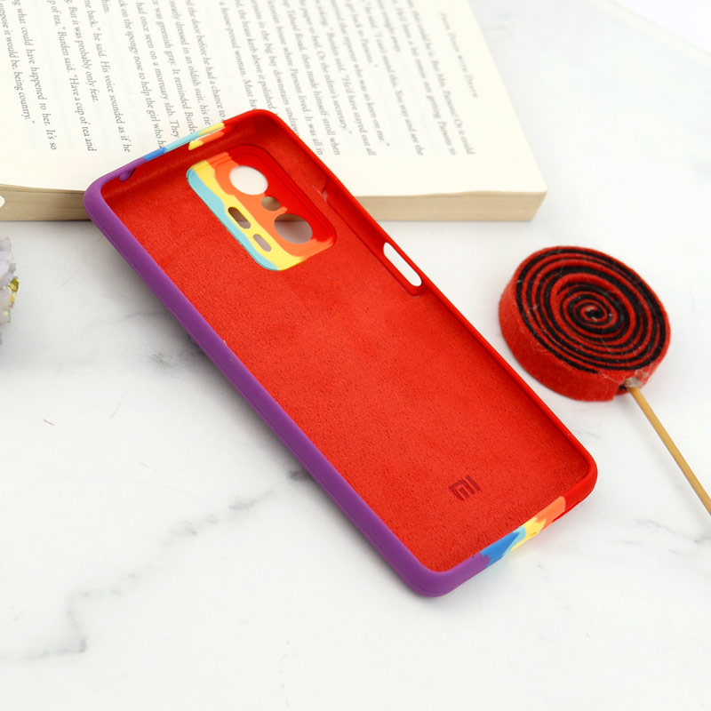 قاب سیلیکونی اورجینال رنگین کمانی محافظ لنزدار Xiaomi 11T / 11T Pro