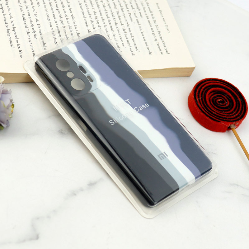 قاب سیلیکونی اورجینال رنگین کمانی محافظ لنزدار Xiaomi 11T / 11T Pro