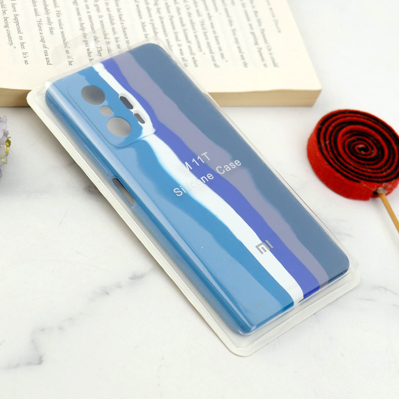 قاب سیلیکونی اورجینال رنگین کمانی محافظ لنزدار Xiaomi 11T / 11T Pro