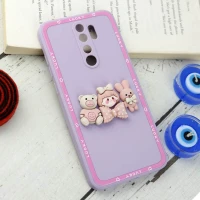 قاب سیلیکونی عروسکی محافظ لنزدار Xiaomi Redmi Note 8 Pro