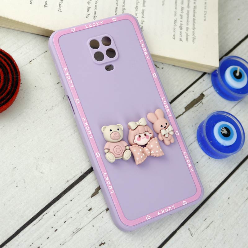 قاب سیلیکونی عروسکی محافظ لنزدار Xiaomi Redmi Note 9 Pro
