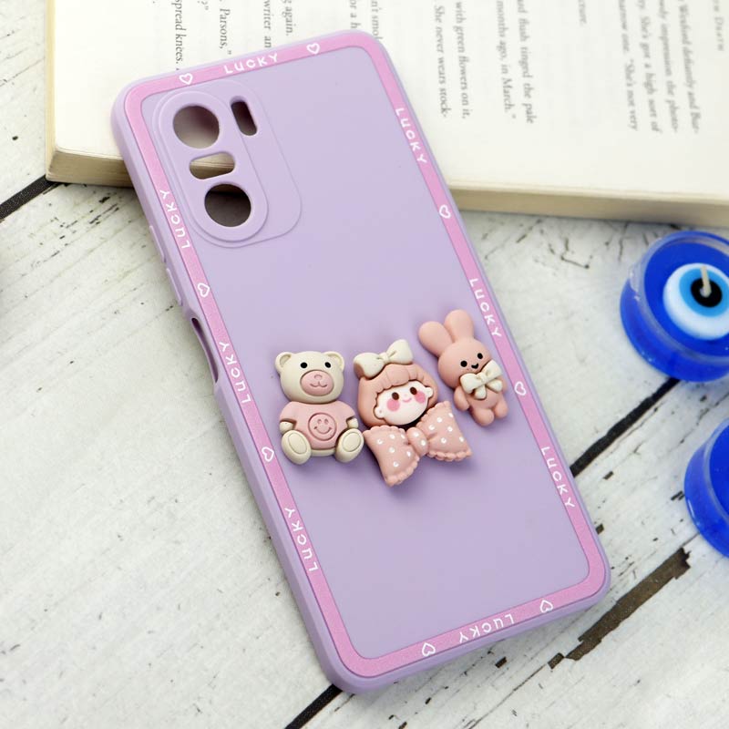 قاب سیلیکونی عروسکی محافظ لنزدار Xiaomi Poco F3