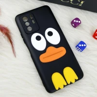 قاب سیلیکونی اردک مشکی محافظ لنزدار Xiaomi Poco X3 GT