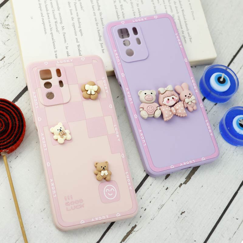 قاب سیلیکونی عروسکی محافظ لنزدار Xiaomi Poco X3 GT