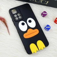 قاب سیلیکونی اردک مشکی Xiaomi Redmi Note 11 Pro Plus