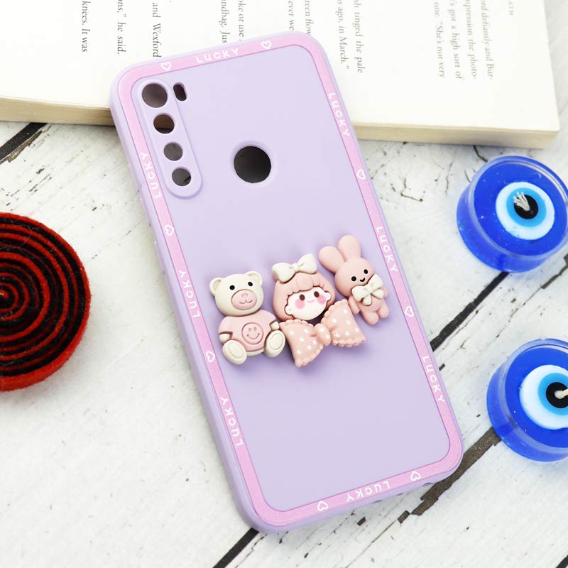قاب سیلیکونی عروسکی محافظ لنزدار Xiaomi Redmi Note 8