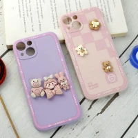 قاب سیلیکونی عروسکی محافظ لنزدار iPhone 13