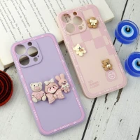 قاب سیلیکونی عروسکی محافظ لنزدار iPhone 13 Pro