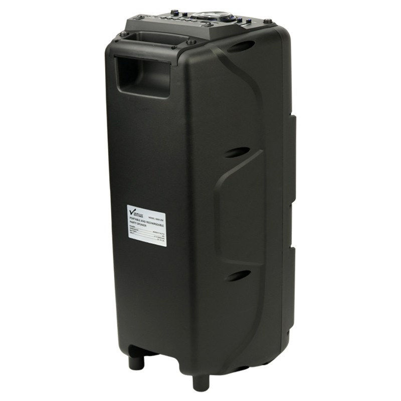 اسپیکر چمدانی بلوتوثی رم و فلش خور Vanmaax MAX-250 + میکروفون و ریموت کنترل