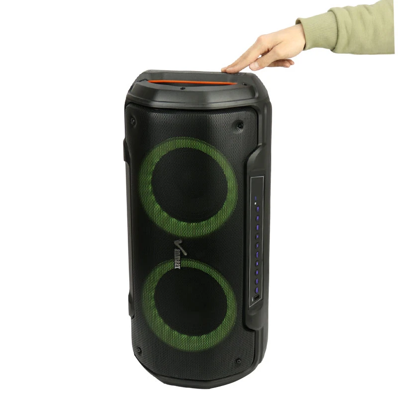 اسپیکر چمدانی بلوتوثی رم و فلش خور Vanmaax MAX-450 + میکروفون و ریموت کنترل