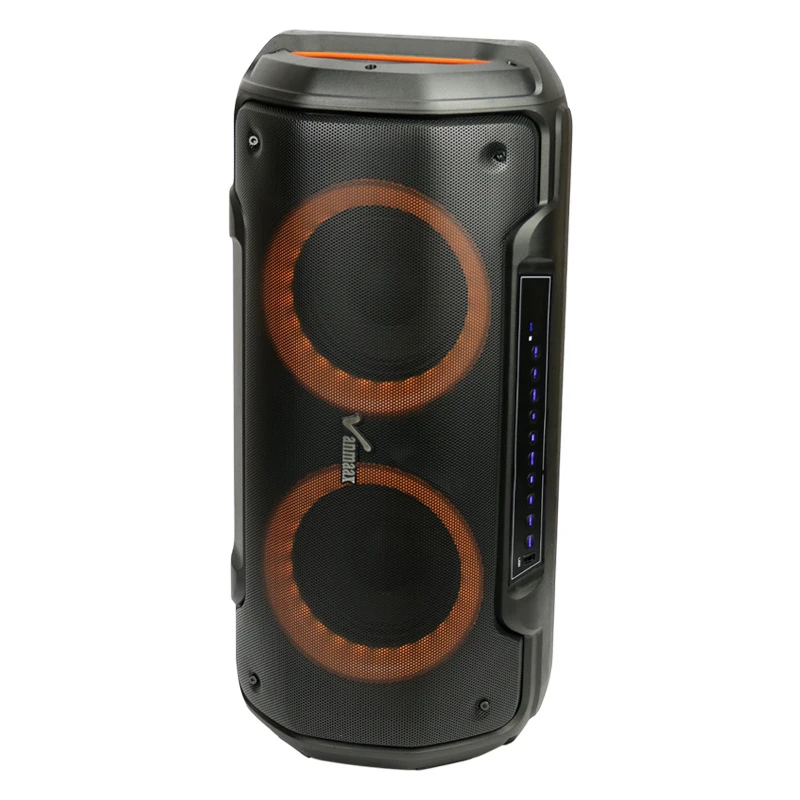 اسپیکر چمدانی بلوتوثی رم و فلش خور Vanmaax MAX-450 + میکروفون و ریموت کنترل