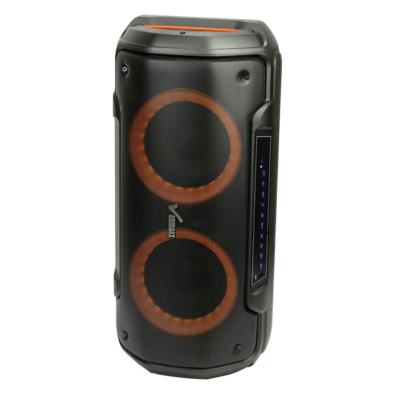 اسپیکر چمدانی بلوتوثی رم و فلش خور Vanmaax MAX-450 + میکروفون و ریموت کنترل