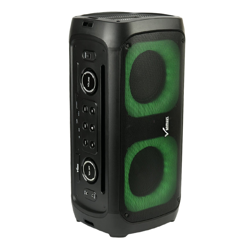 اسپیکر چمدانی بلوتوثی رم و فلش خور Vanmaax MAX-550 + میکروفون و ریموت کنترل