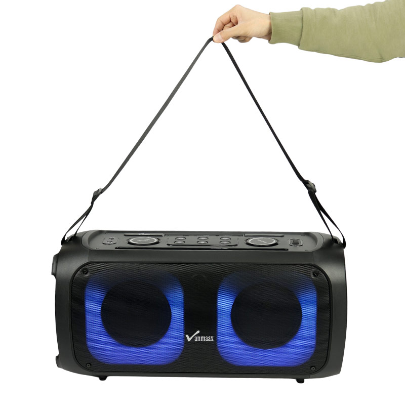 اسپیکر چمدانی بلوتوثی رم و فلش خور Vanmaax MAX-550 + میکروفون و ریموت کنترل