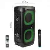 اسپیکر چمدانی بلوتوثی رم و فلش خور Vanmaax MAX-550 + میکروفون و ریموت کنترل
